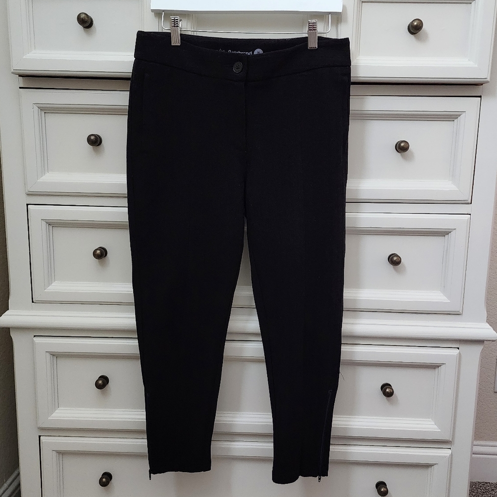 Betabrand cigarette petite ankle pants M short.